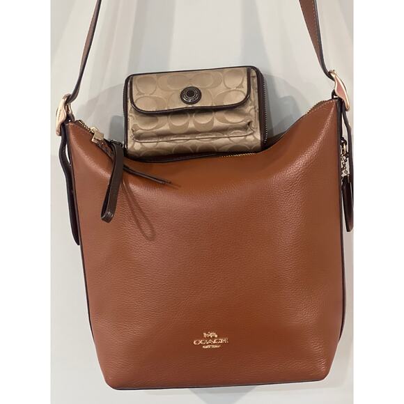 Coach Bags: C2818 Lori Shoulder & Vintage Signature Wallet Wristlet - Picture 4 of 14